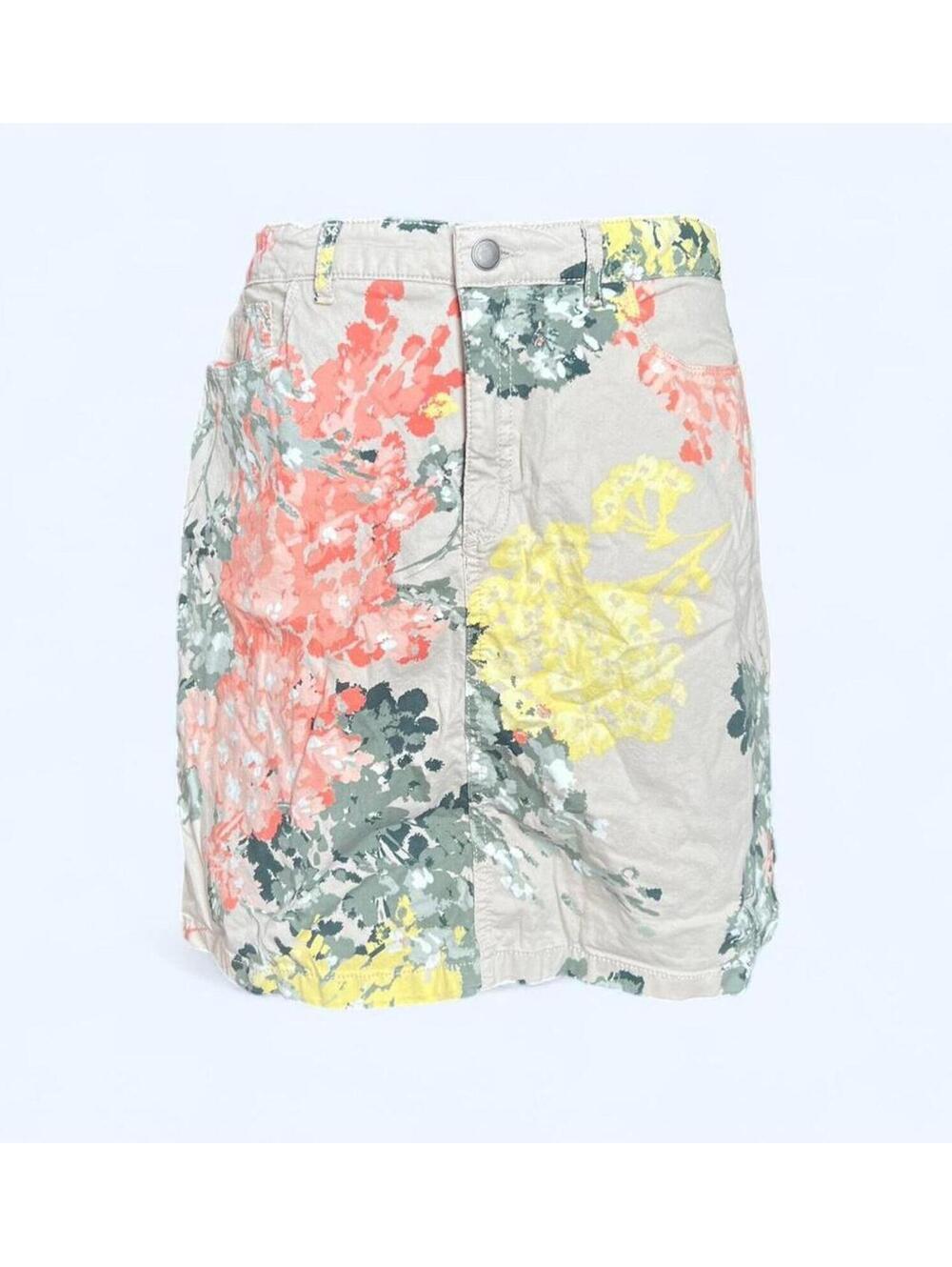 Vintage Y2K Croft & Barrow Floral Skirt With Pockets Size Large